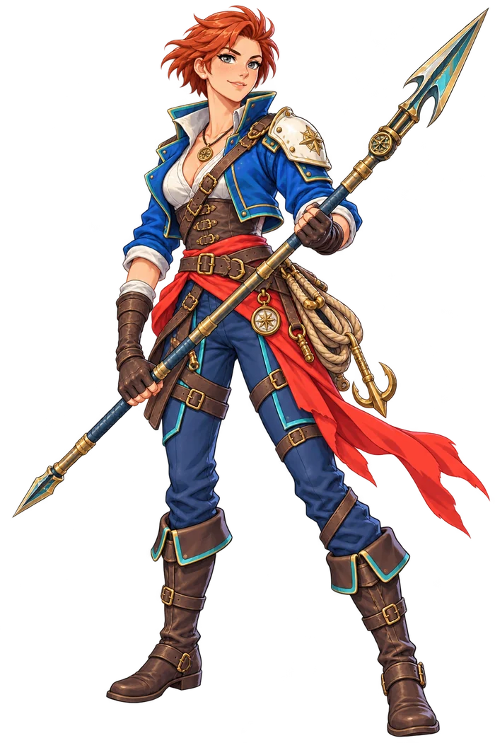 Mara, the crew’s spear-wielding navigator