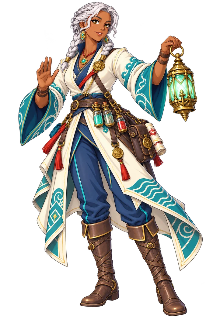 Sera carrying her tide lantern