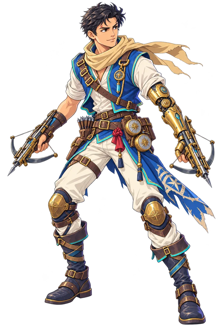 Venn with his mechanical arm